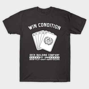 Win Condition Deck Building Company (Dark Shirts) T-Shirt